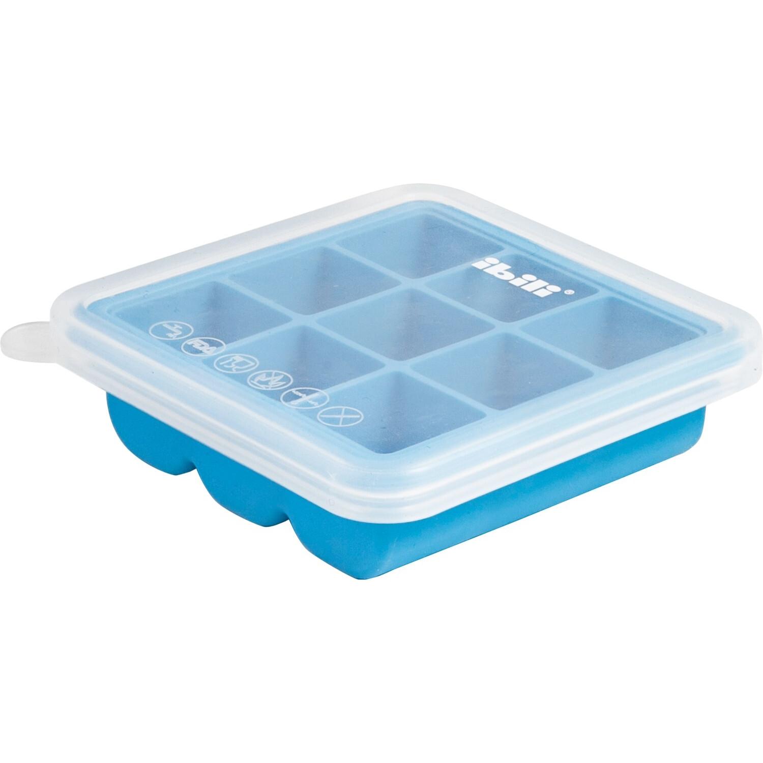 Ibili Eiswürfelform mit Deckel 13 x 13 cm Eiswürfelform für 9 Eiswürfel mit Deckel (49417247)