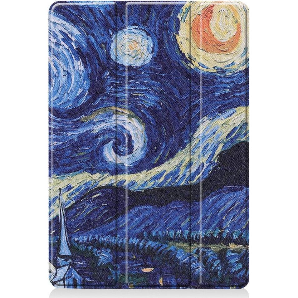 Cover-Discount Tri-fold Smart Case Nachthimmel (iPad 2019 (7. Gen)), Tablet Hülle, Grau