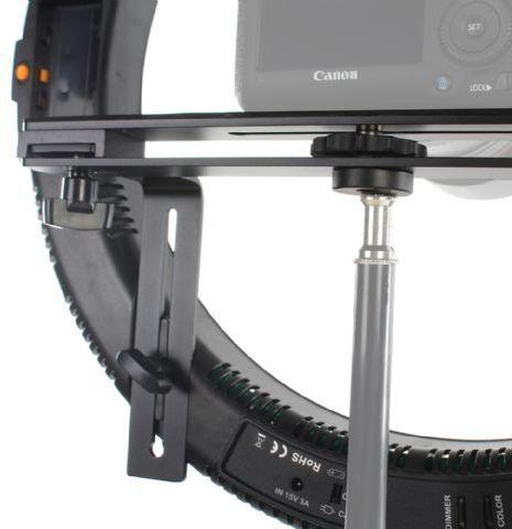 Productafbeelding Falcon Eyes Bi-Colour LED Ring Lamp Dimbaar DVR-512DVC op 230V (Staafarmatuur)