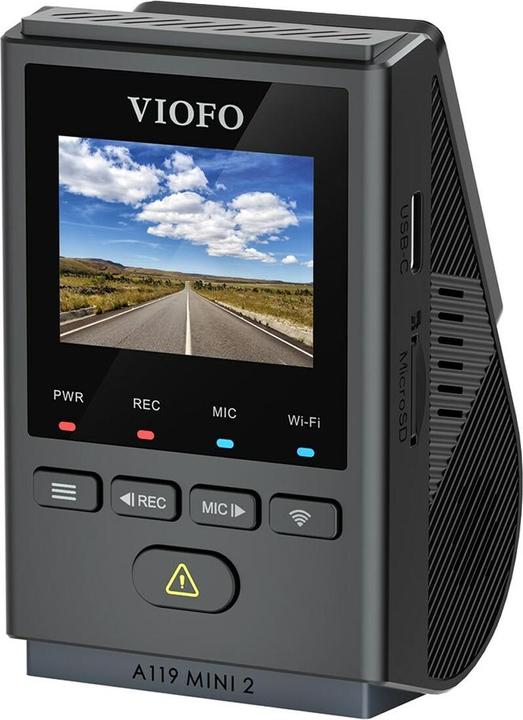 Viofo A119 Mini 2 (Vision nocturne, WiFi, Récepteur GPS, QHD)