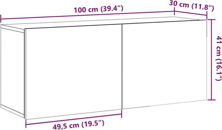 Image du produit vidaXL TV-Schrank (100 x 30 x 41 cm)