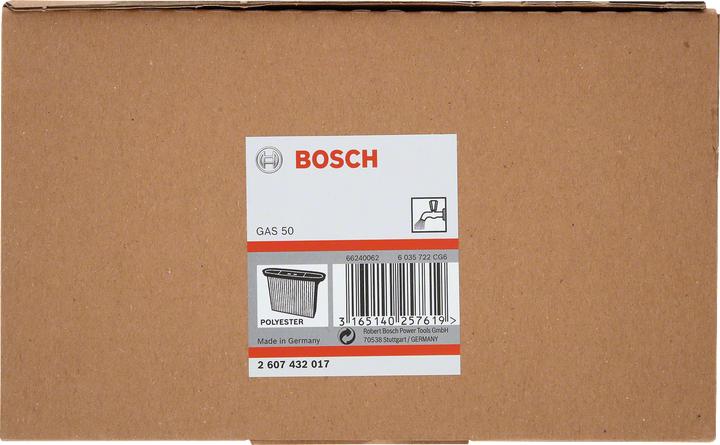 Produktbild Bosch Professional Zubehör Faltenfilter, Polyester, viereckig, 8600 cm², 257 x 69 x 187 mm