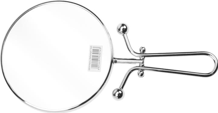 Actual product image Hand + adjustable mirror metal, silver, magnification 7x, Ø 15 cm, length: 29 cm