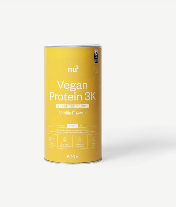 Actual product image nu3 Vegan Protein 3K (Vanilla, 1 pcs., 500 g)