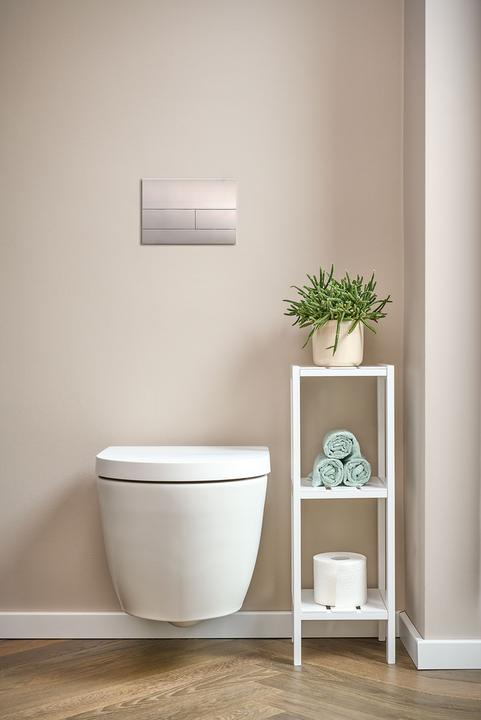 Productafbeelding Zeller Present Staande plank met 3 planken, MDF, wit (22 x 22 x 65 cm)
