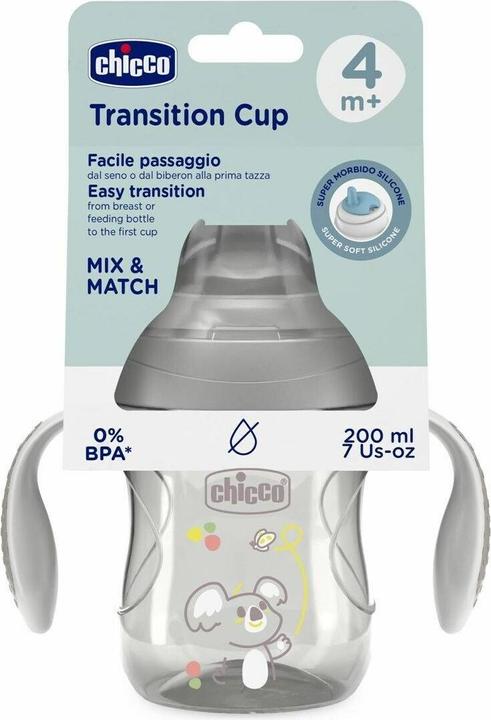 Immagine prodotto Chicco TRANSITION Cup Grey 4m+ (200 ml)