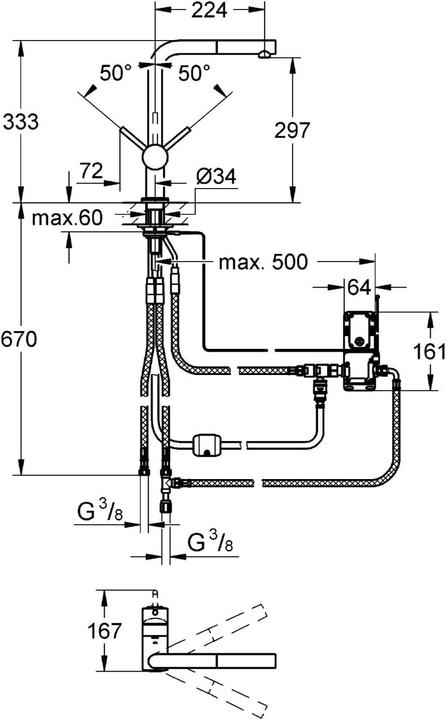Image du produit Grohe Minta Touch Electronic Mitigeur d'évier à une main
