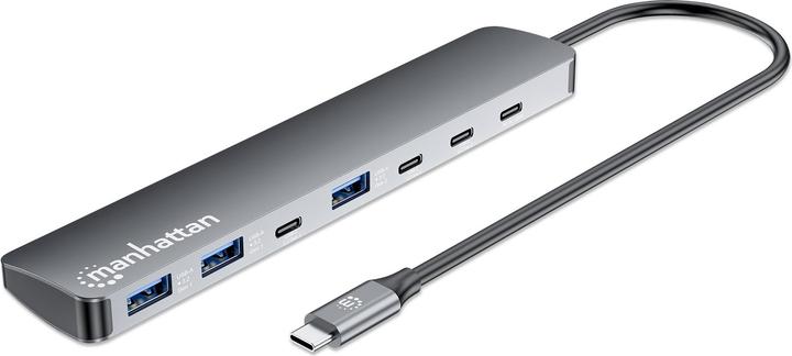 Immagine prodotto Manhattan 7-Port 10G/5G USB-C / USB-A Hub 4+3 mit Power Delivery (USB-C, 7 porte)
