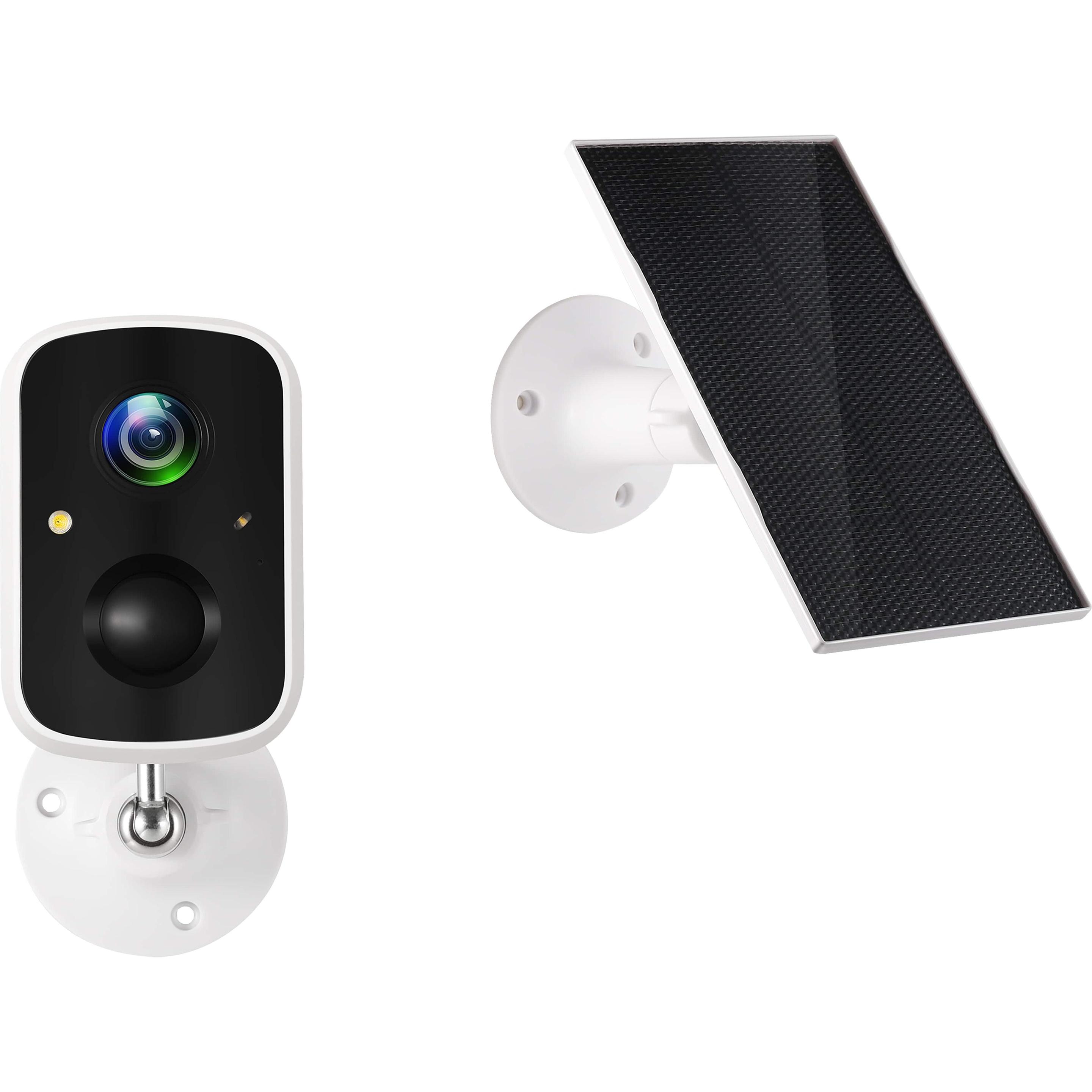 Technaxx Outdoor IP-Kamera, Solar, Nachtsicht, FullHD (2560 x 1440 Pixels), Netzwerkkamera, Weiss