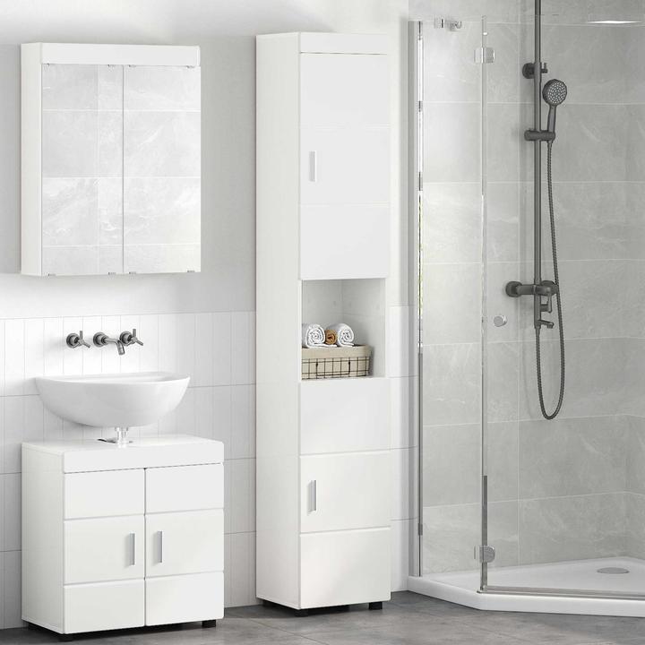 Produktbild vidaXL Badezimmer Schrank (31.50 x 31.50 x 203 cm)
