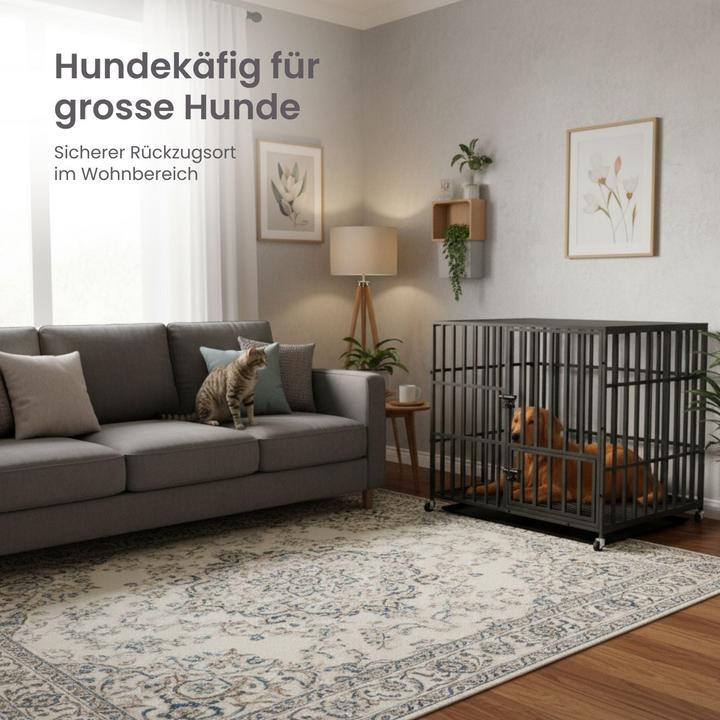 Immagine prodotto Hermex Hundekäfig Grösse XL Hundebox Haustierkäfig Indoor-Käfig Metallkäfig (Gabbia per cani)
