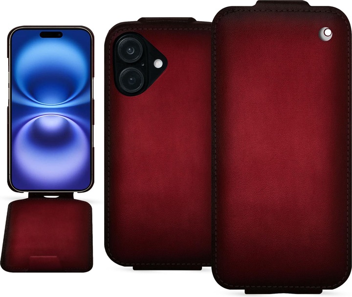 Noreve Lederschutzhülle vertikal (Apple iPhone 16)
