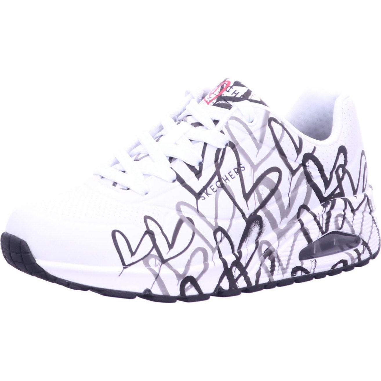 Skechers, Damen, Sneaker, Uno - Spread the Love, Weiss, (39)