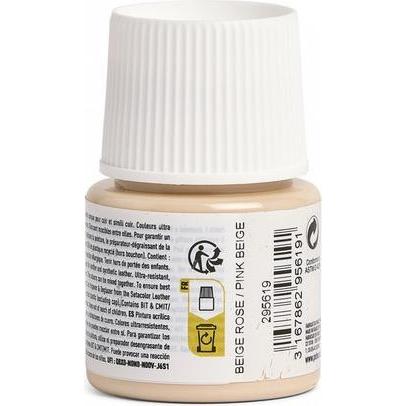 Thumbnail - Pebeo, Künstlerfarbe + Bastelfarbe, SetaCuir Lederfarben (rosa-beige, 45 ml)