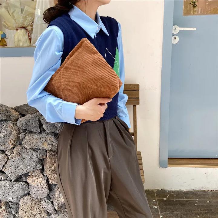 Produktbild Only-Bags.Store Cord Reise Kosmetiktasche Portable Make-up Aufbewahrungstasche Geldbörsen grosse Kapazität