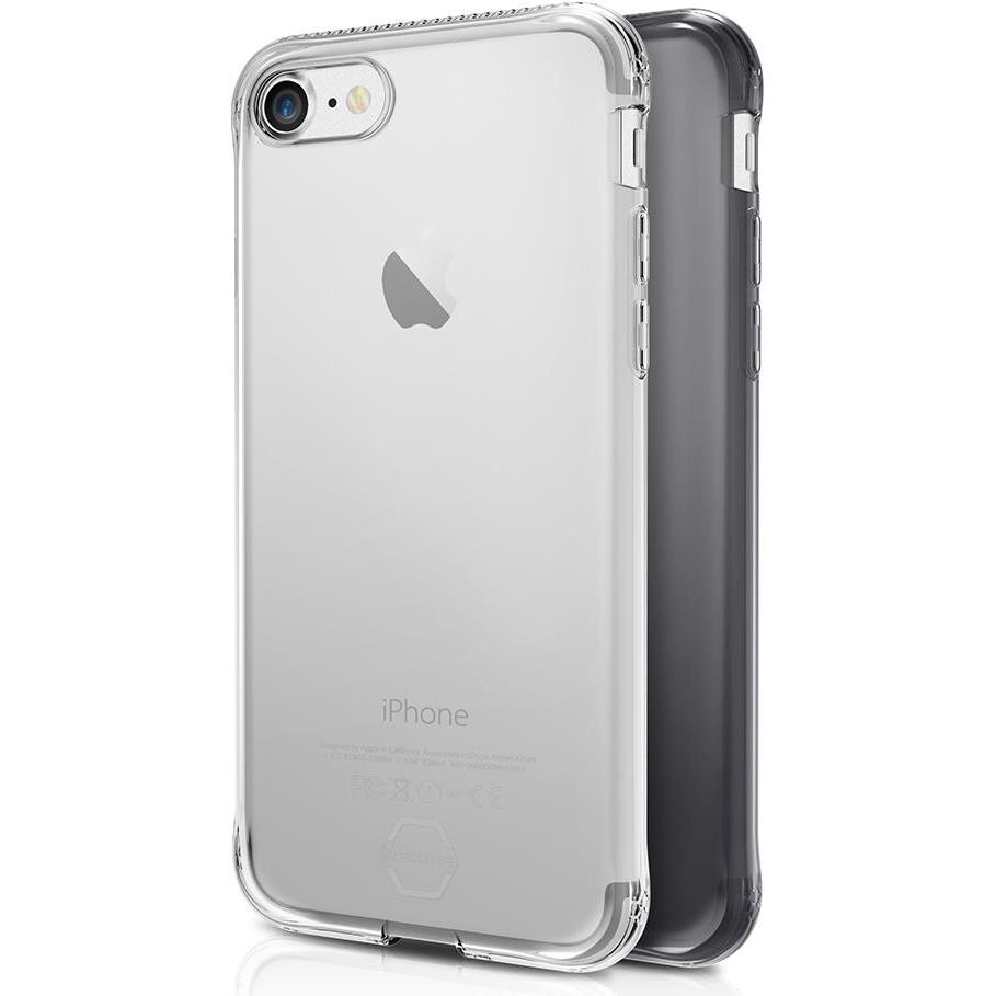 Itskins Zero Gel 2 Pack (Apple iPhone 7), Smartphone Hülle, Schwarz, Transparent