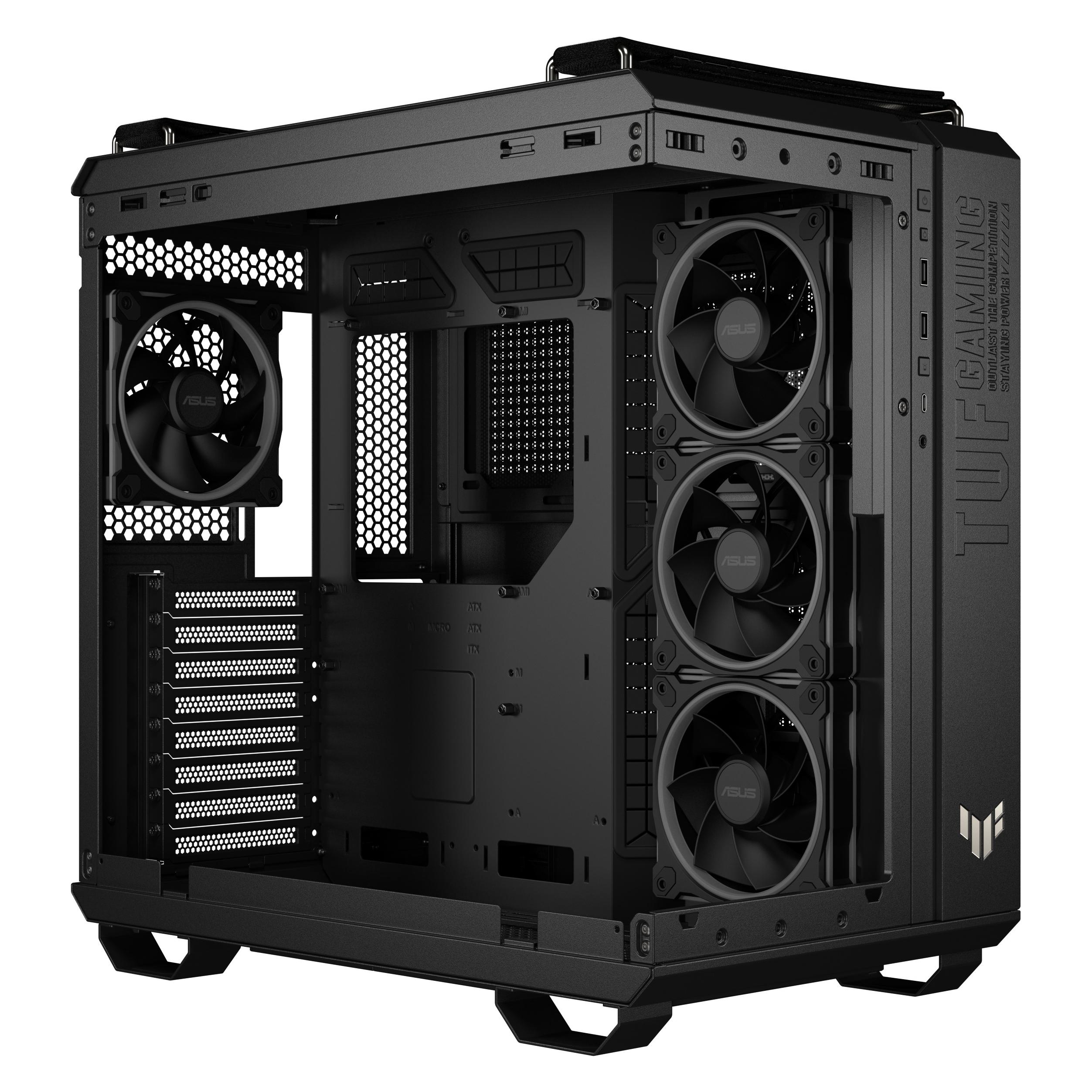 ASUS TUF Gaming GT502 Horizon ARGB (ATX, mATX, Mini-ITX), PC Gehäuse, Schwarz