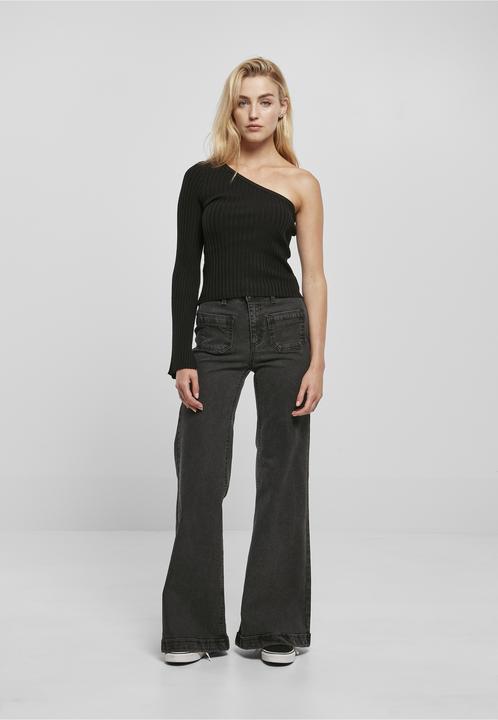 Produktbild Urban Classics Pullover court Rippstrick mit einem Ärmel Frau (M)