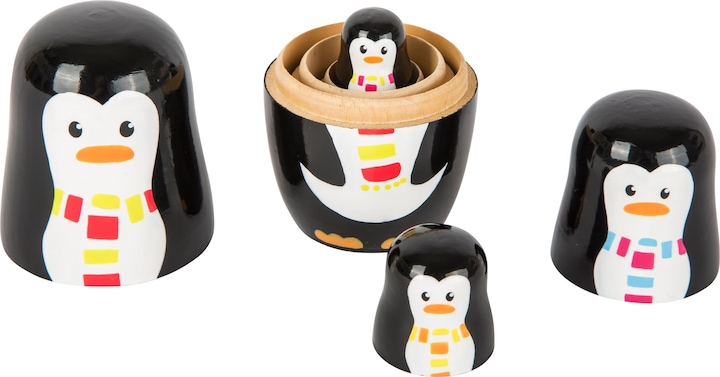 Actual product image small foot Matryoshka Penguin Family