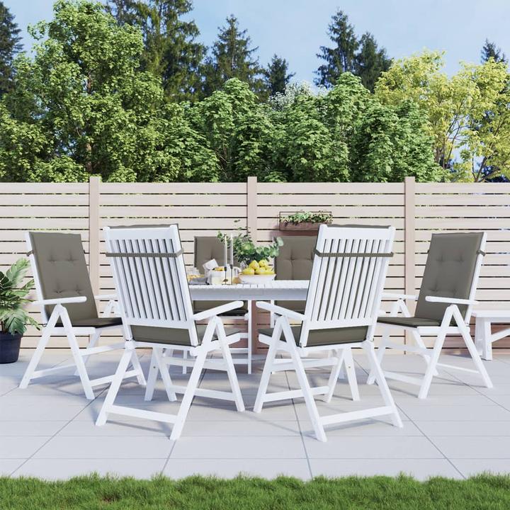 Actual product image vidaXL High-back cushions 6 pcs. fabric (120 x 50 x 4 cm)