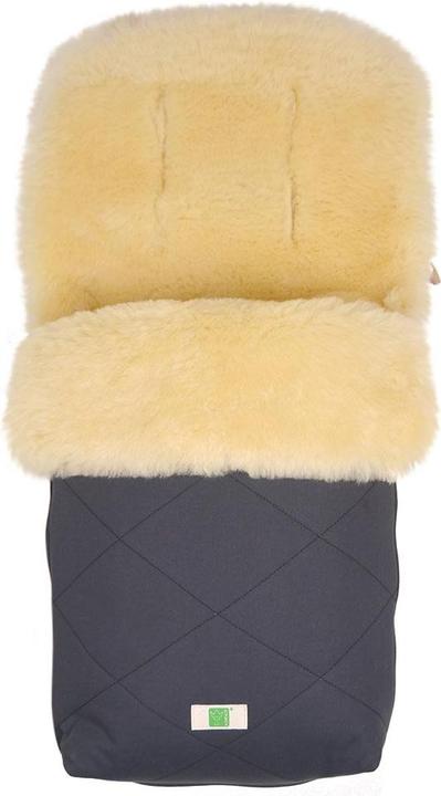 Produktbild Kaiser Lammfell-Fusssack Natura Organic Cotton - Anthracite Fusssäcke für Kinderwagen & Buggys