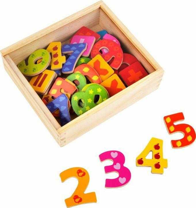Actual product image small foot Magnetic numbers (40 x)