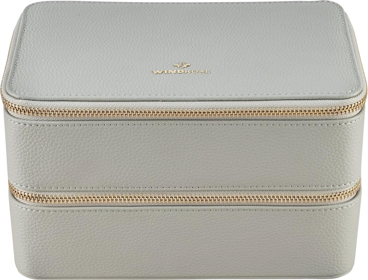 Actual product image Windrose 803974.07 - Jewellery case L with zip fastener Aurora light grey
