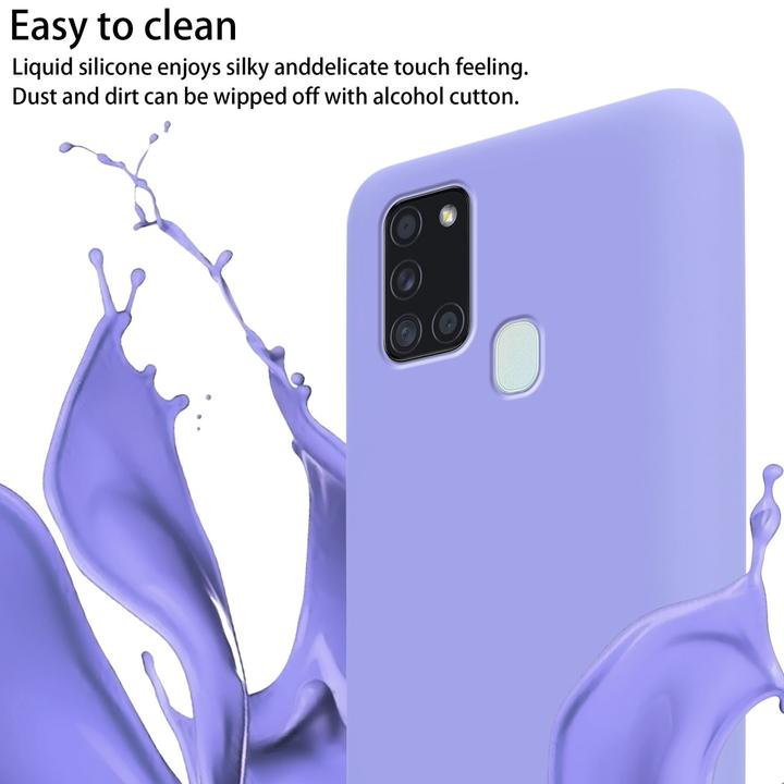 Actual product image Cadorabo TPU Cover Mobile Phone Chain Liquid (Samsung Galaxy A21s)