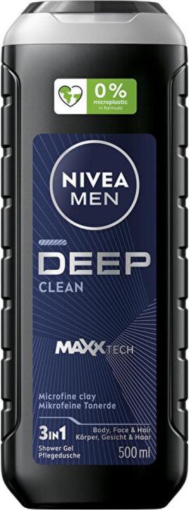 Produktbild NIVEA Men Deep Clean For Face. Body I (500 ml)