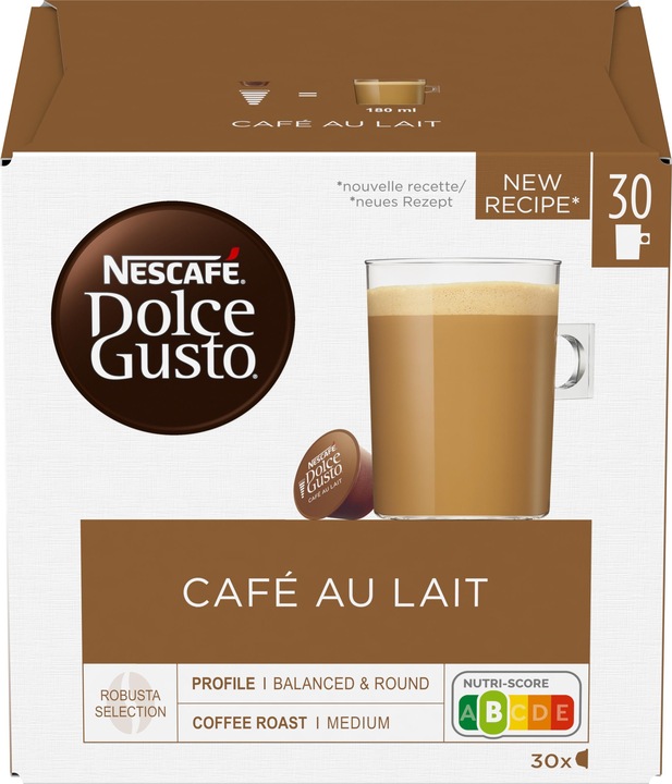 Image du produit Nescafé Dolce Gusto Café Au Lait (30 x Port.)