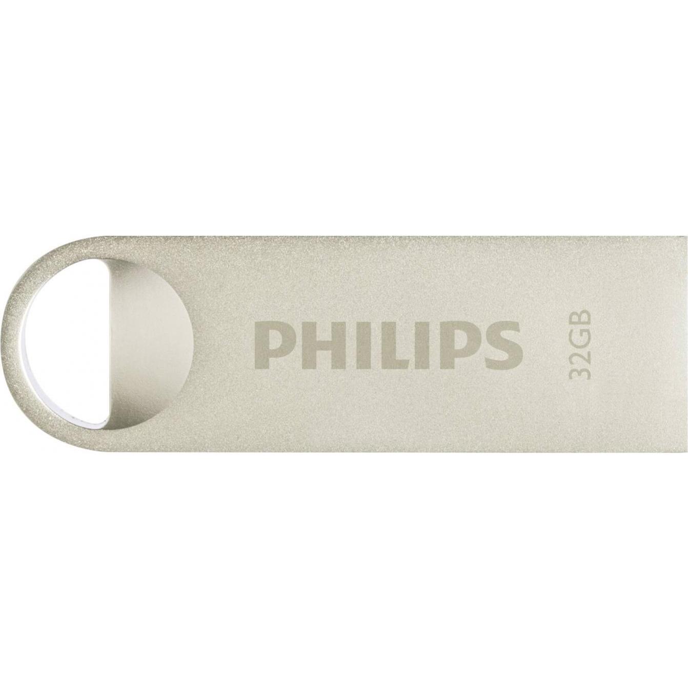 Philips Moon Edition 2.0 (32 GB, USB-A, USB 2.0), USB Stick, Silber