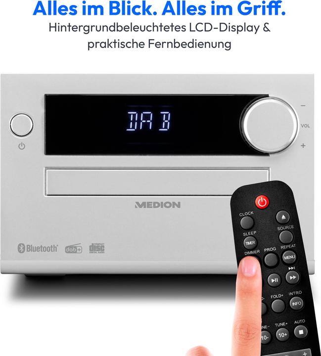 Produktbild Medion Life E64482 (CD Player, Bluetooth, 2x 15 W)