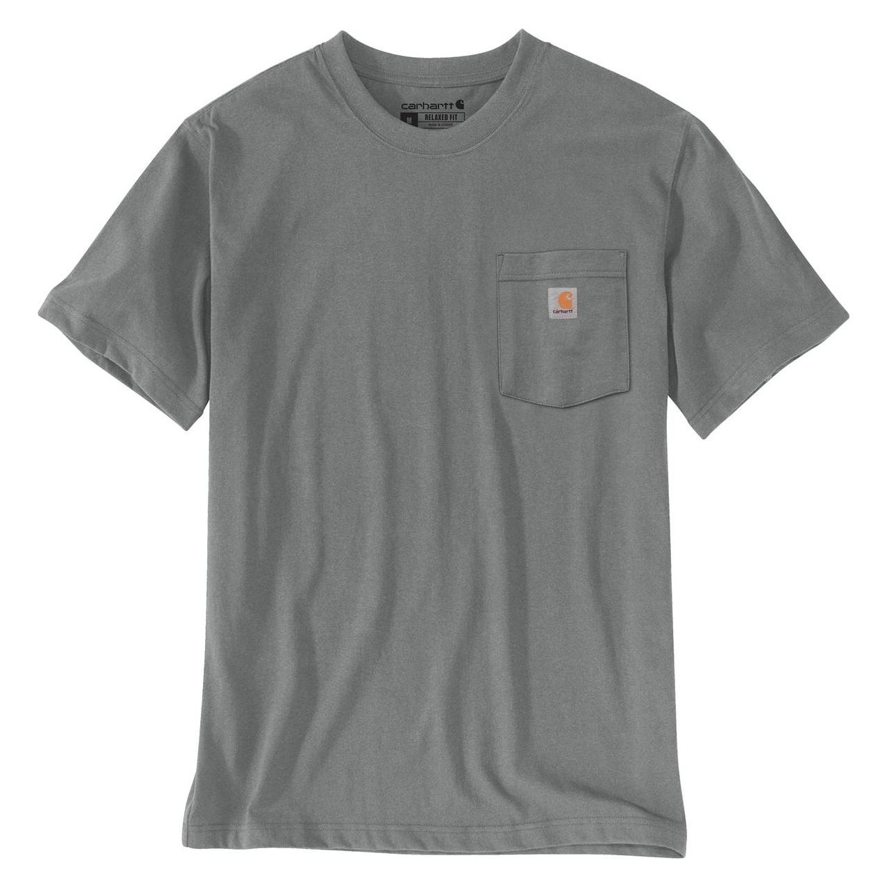 Carhartt, Shirts, Bekleidung 107319-E87 3D Logo, Grau, (Xxl)