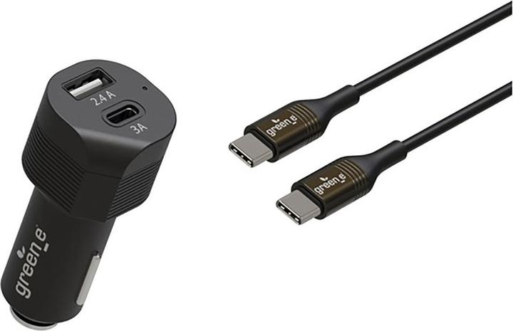 Produktbild Green_e Kit Chargeur Voiture 30w USB C Et A + Cable C Vers C 1.3m
