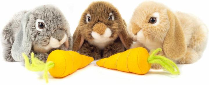 Produktbild Teddy Hermann Widderkaninchen grau 18cm (11 cm)