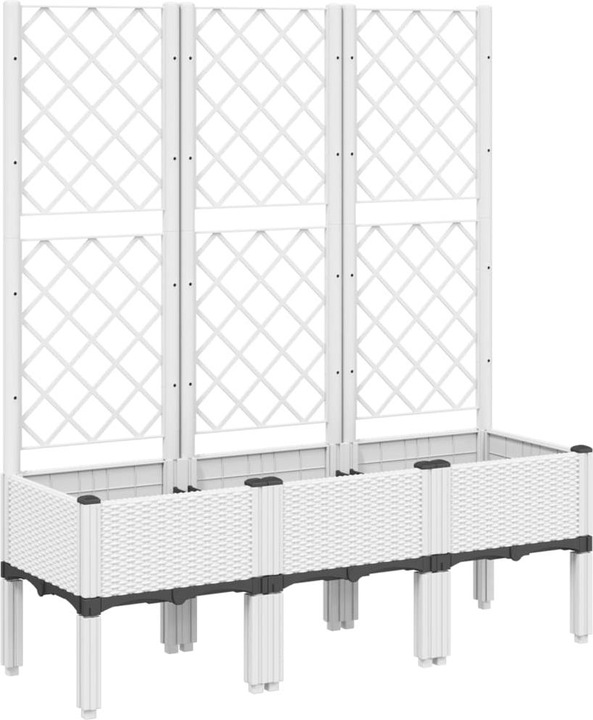 Actual product image VidaXL Planter with trellis PP