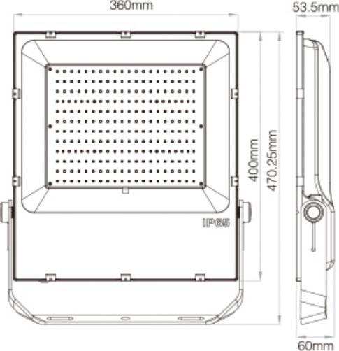Produktbild Milight RGBW Funk Profi LED Flutlicht 200W IP65 mit Fernbedienung (17000 lm, IP65)