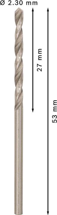 Immagine prodotto Bosch Professional Zubehör Punta PRO Metal HSS-G, 2,3 x 27 x 53 mm (2,3 mm)