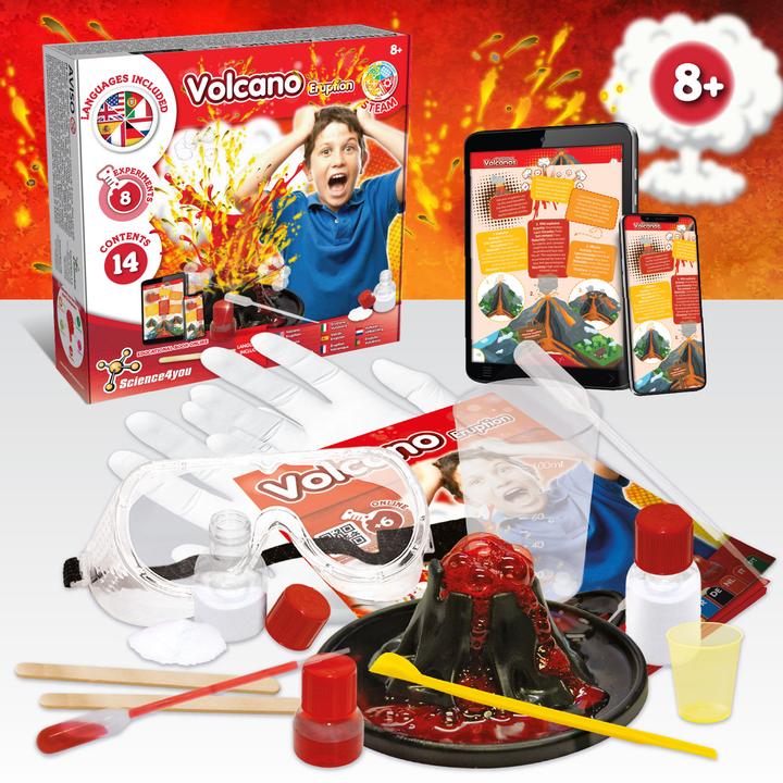 Produktbild Science4you Vulkan Experiment für Kinder ab 8 Jahren - Tischvulkan für Kinder: Bauen Sie Ihren Vulkanausbruch -