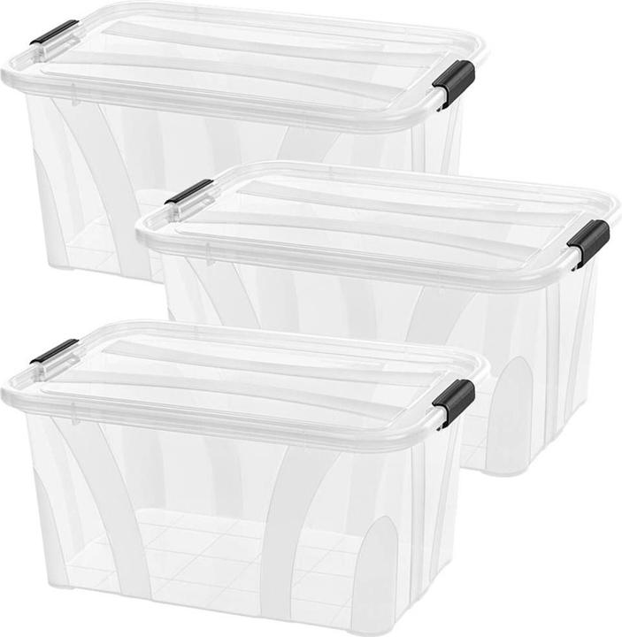 Produktbild Siena Home 3 er Set Aufbewahrungsbox 14l (38.5 x 25.4 x 18.5 cm, 14 l)