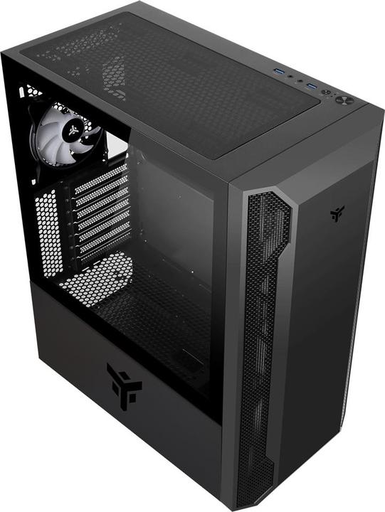 Image du produit Itek Boitier Moyen Tour ATX compatible Vertibra X210 RGB avec panneau vitré (Noir) (ATX, mATX, Mini-ITX)