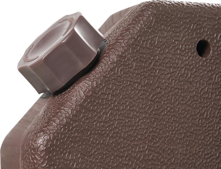 Actual product image Beliani Weighting plates for parasol stand brown 4 pieces fillable CARIA