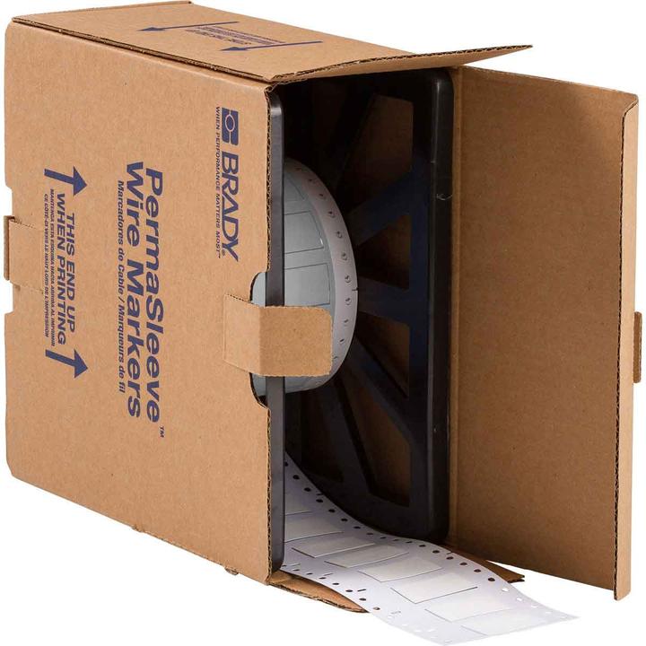 Immagine prodotto Brady 2LSZH-500-2-WT, B-7641, tubo termorestringente PermaSleeve 2:1, bianco, 50,80 x 21,60 mm, a basso (5.08 cm)