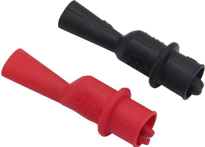 RND Set di clip a coccodrillo, nero / rosso, 1kV, 10A (Terminale)