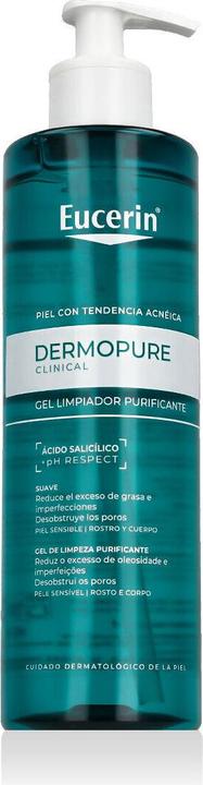 Actual product image Eucerin DERMO PURE oil control gel limpiador facial 400 ml (Cleansing gel, 400 ml)