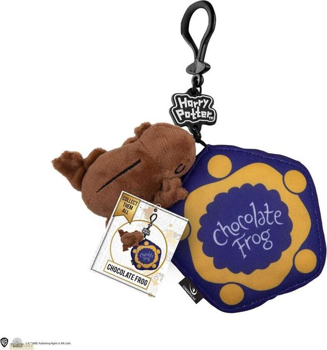 Actual product image Cinereplicas Harry Potter plush keyring Chocolate Frog 8 cm