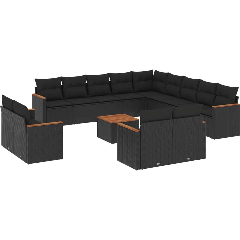 VidaXL, Gartenlounge, 10-tlg. Garten-Lounge-Set mit Kissen