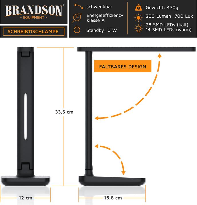 Produktbild Brandson Schreibtischlampe (200 lm)
