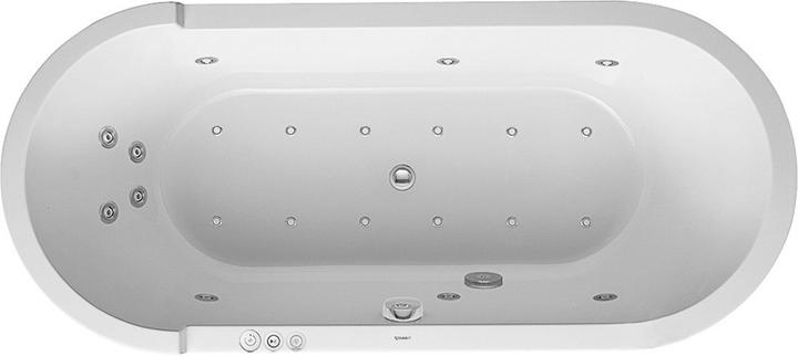 Duravit Oval whirlpool tub STARCK 170 l 180x80 we 2 RS Combi-System P (170 l, 180 cm, 80 cm)