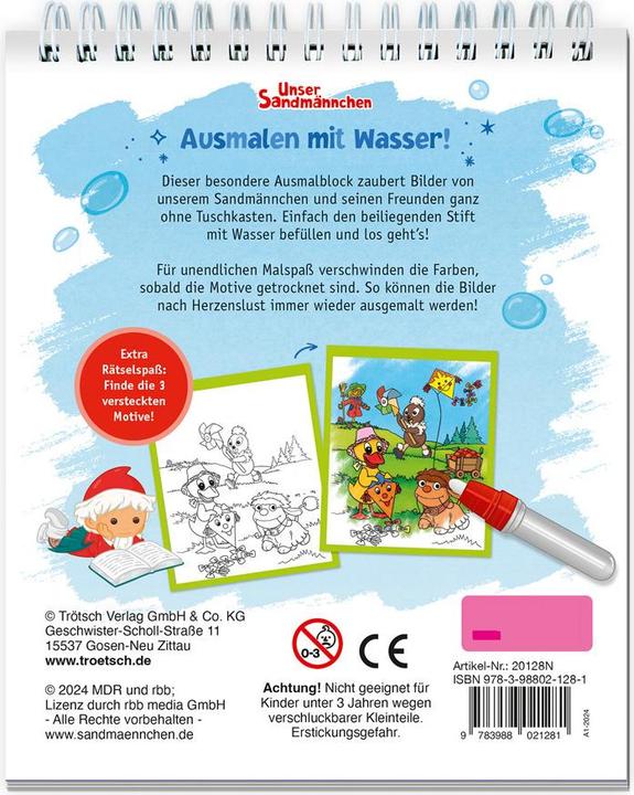 Image du produit Notre petit bonhomme de sable s'amuse à peindre avec un crayon à eau